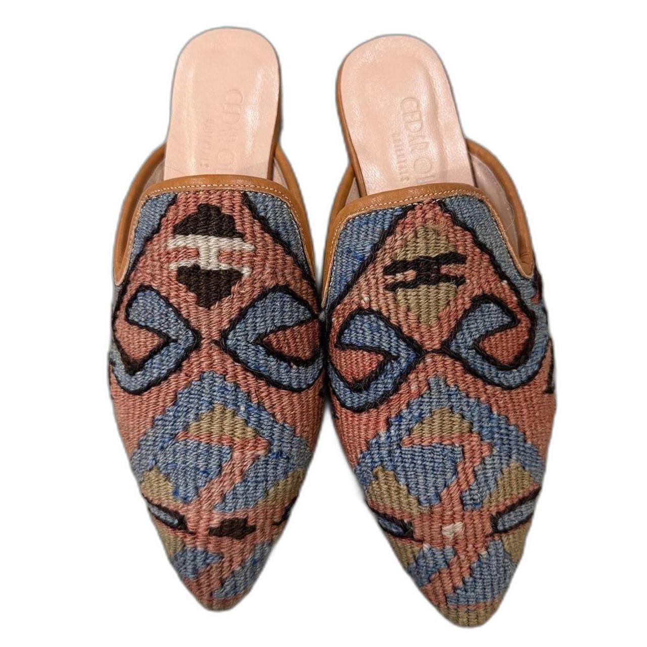 Source Unknown Women's Mules - Tan/Pink - US 6 – … - image 1