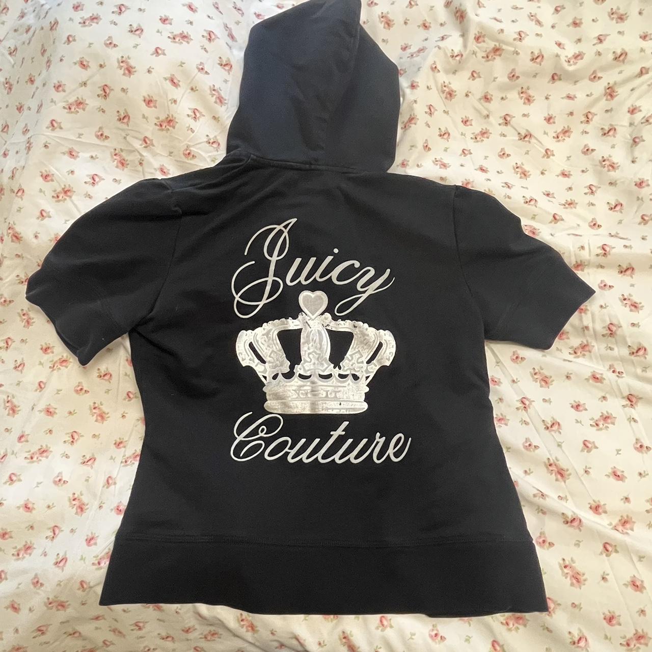 Juicy couture black discount hoodie with crown