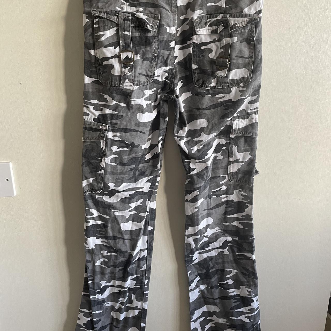 Y K Camo Cargo Jeans Thrifted Low Rise Baggy Dm For Depop