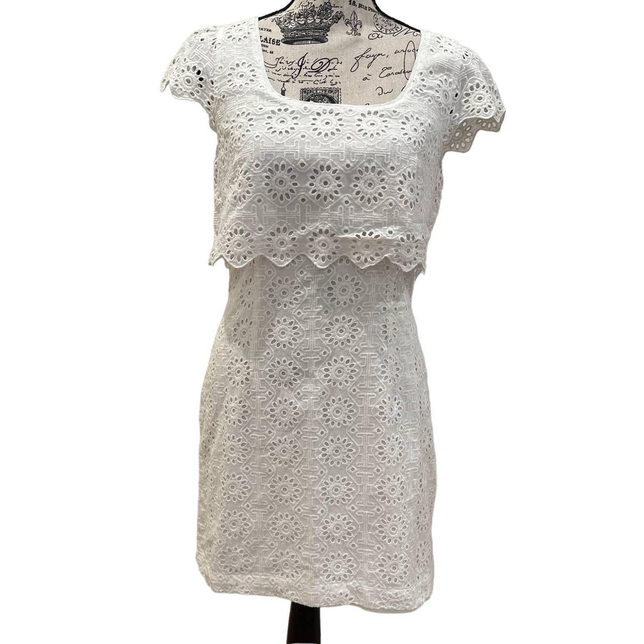 Jessica Simpson White Lace Dress