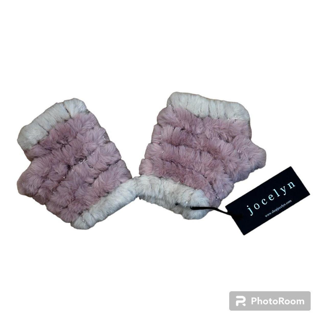 Jocelyn fur fingerless gloves discount