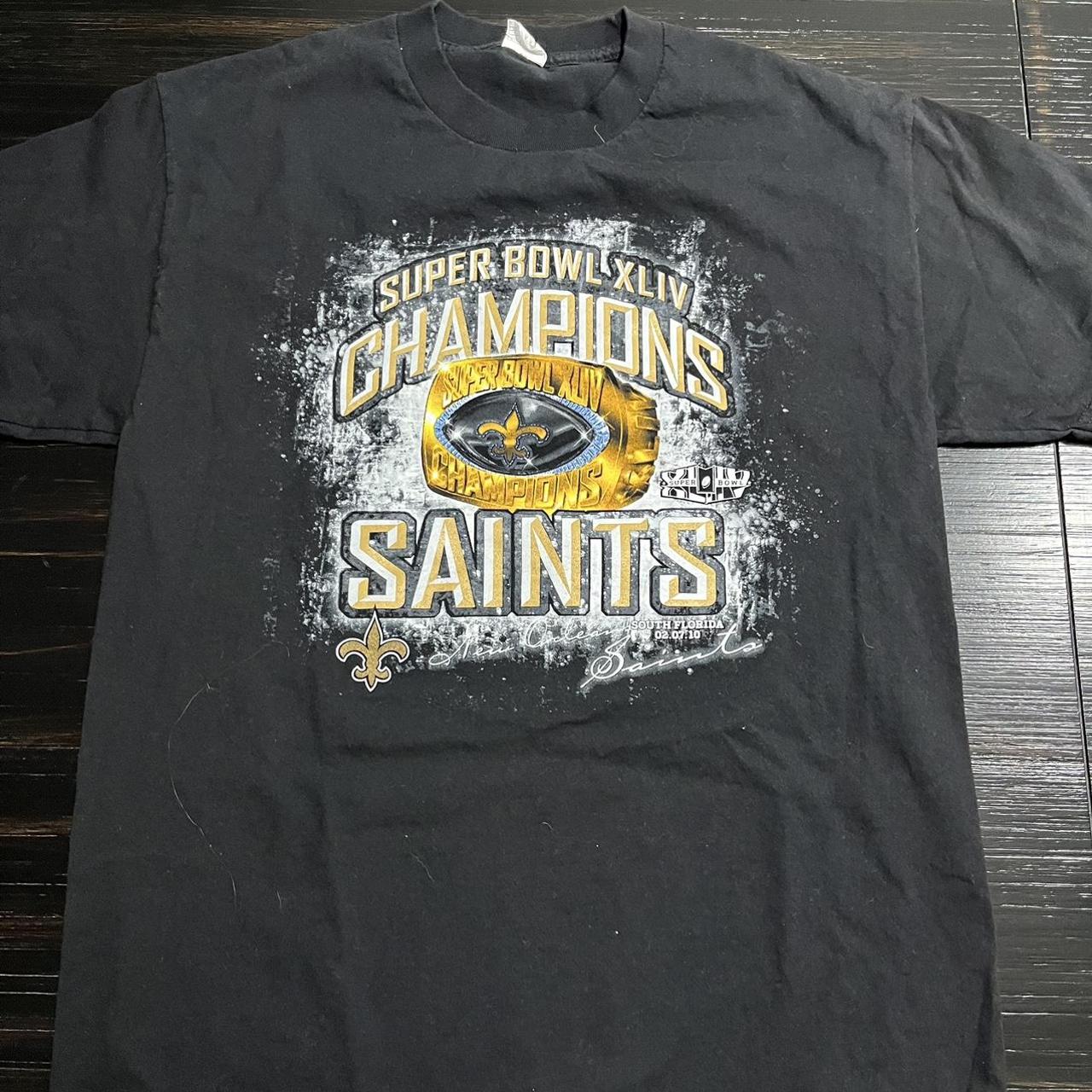 Vintage Super Bowl 2009 New Orleans Saints T-Shirt - Depop