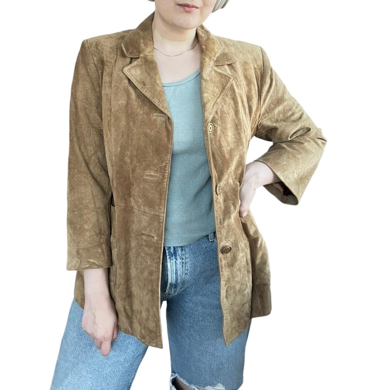 Caramel on sale suede jacket