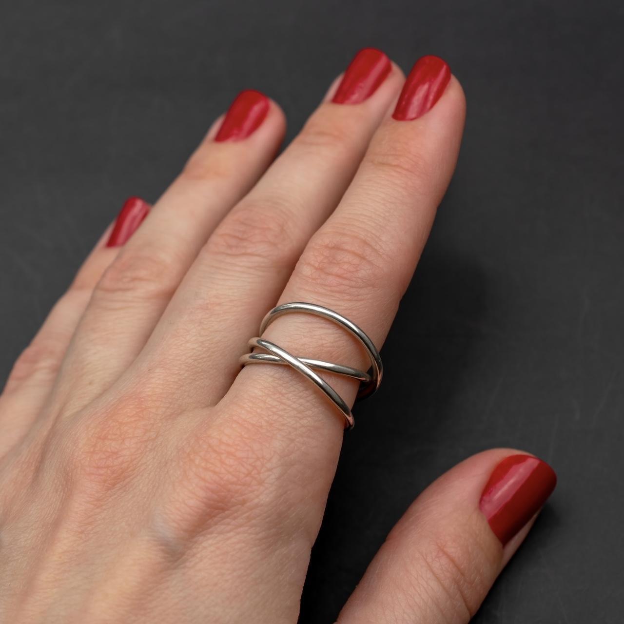 Connected Women's Ring - Silver – Silver trinity … - image 2