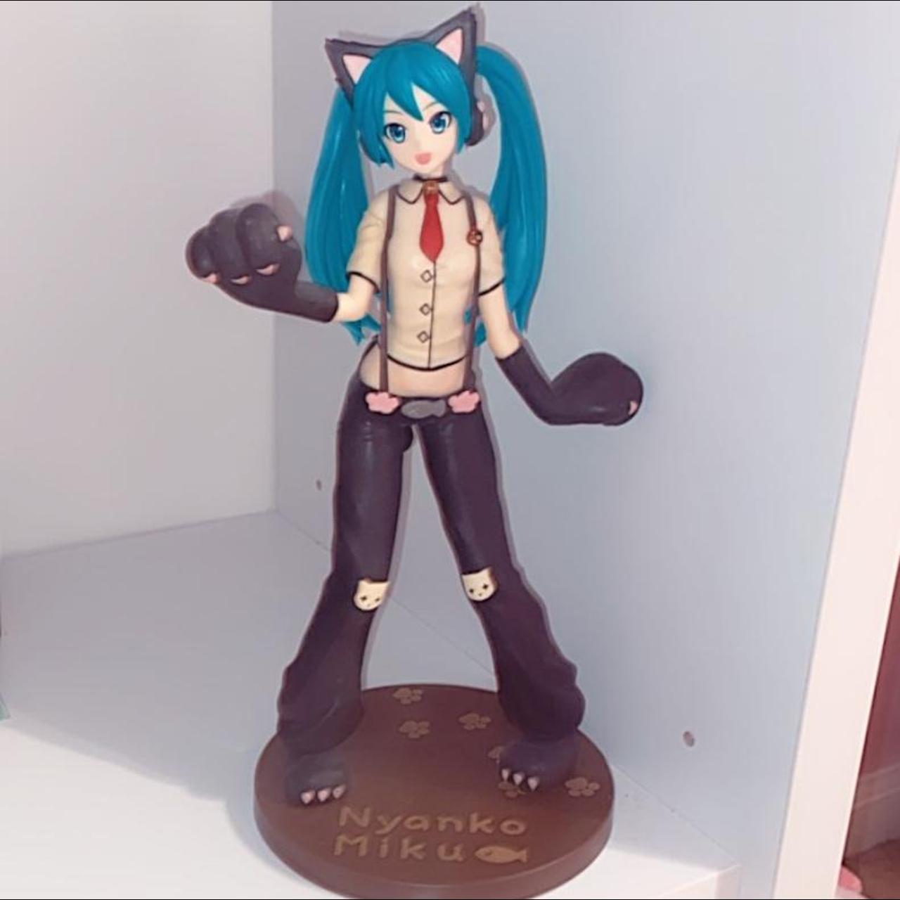 nyanko cat girl miku hatsune miku figure, no... - Depop