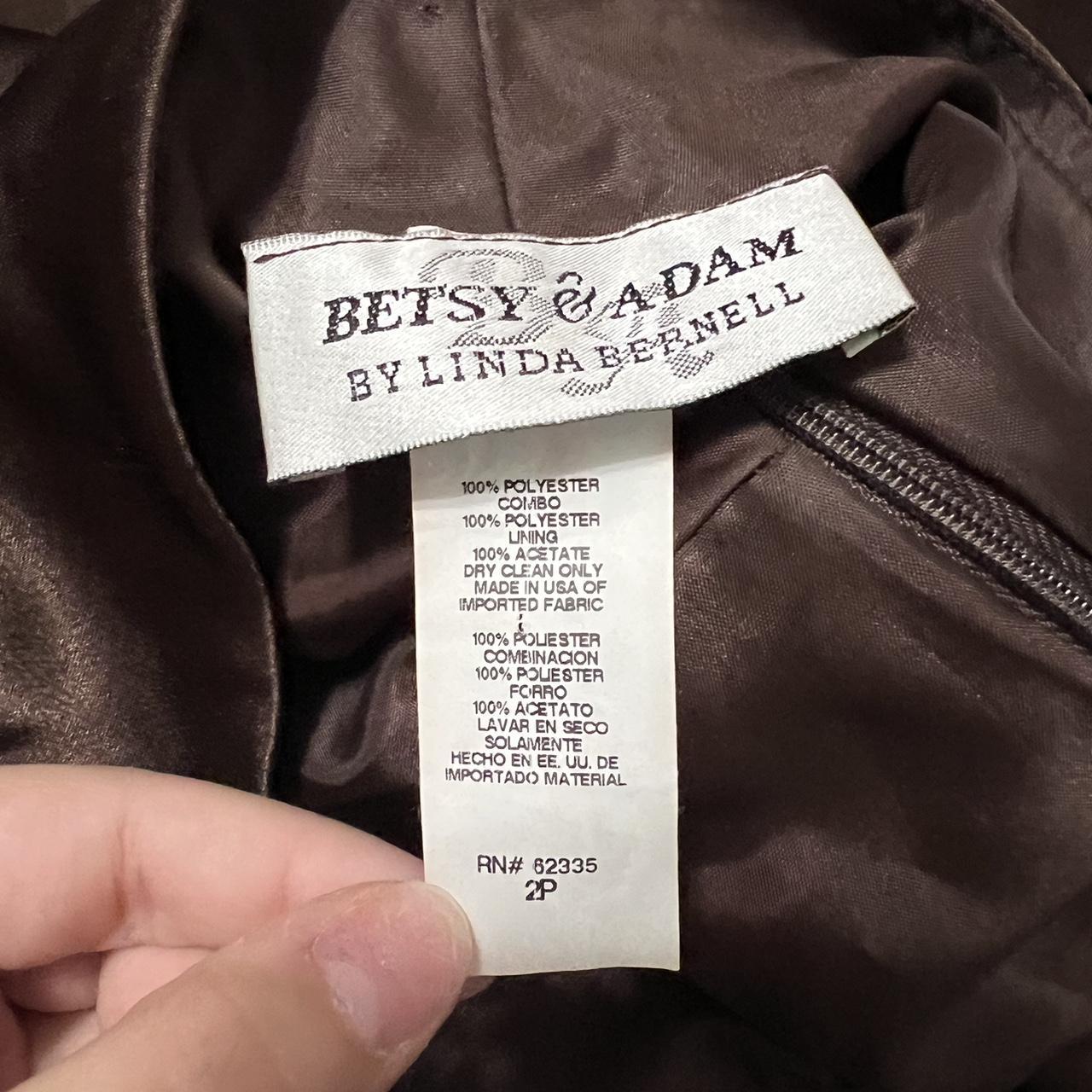 Betsy & Adam Women's Brown and Silver Dress (4)