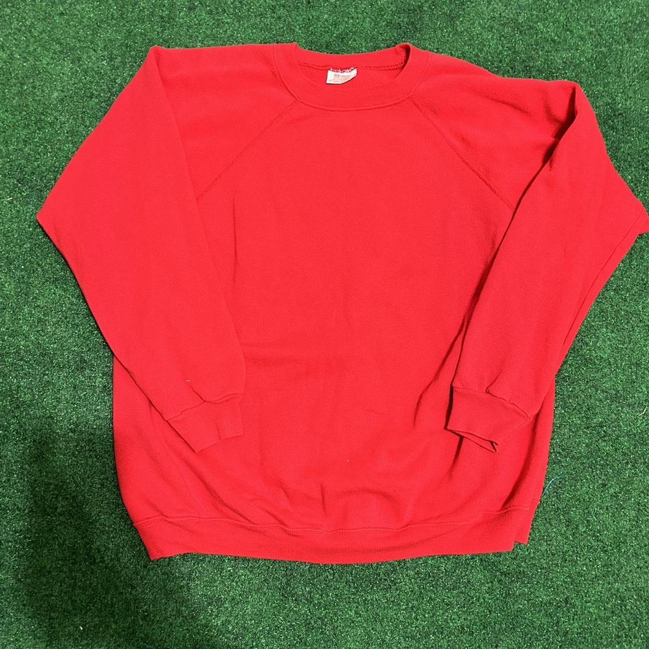 Hanes Men's Red Sweatshirt | Depop
