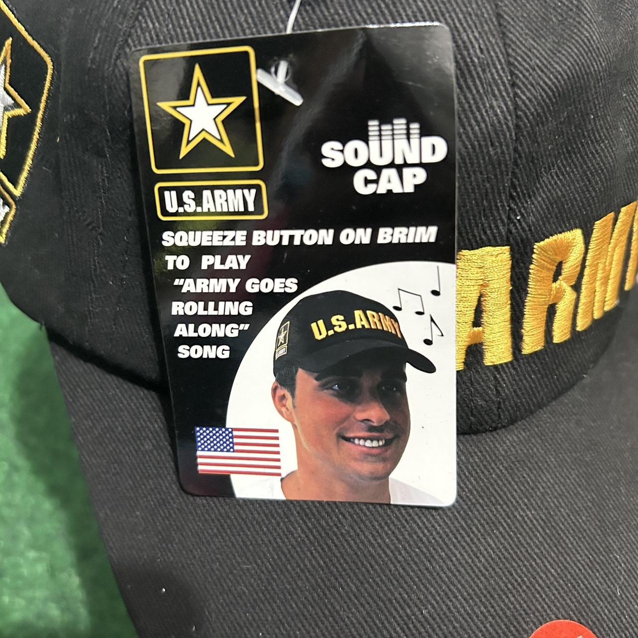 Men's Black and Yellow Hat Depop