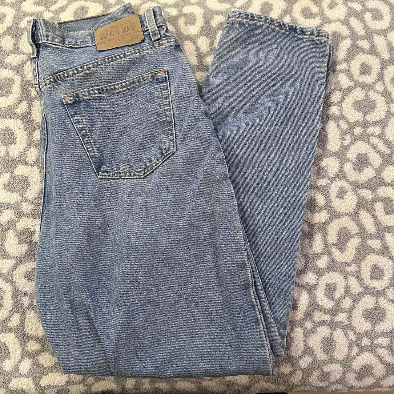 GAP light wash mom jean tag is size 14 but fit more... - Depop