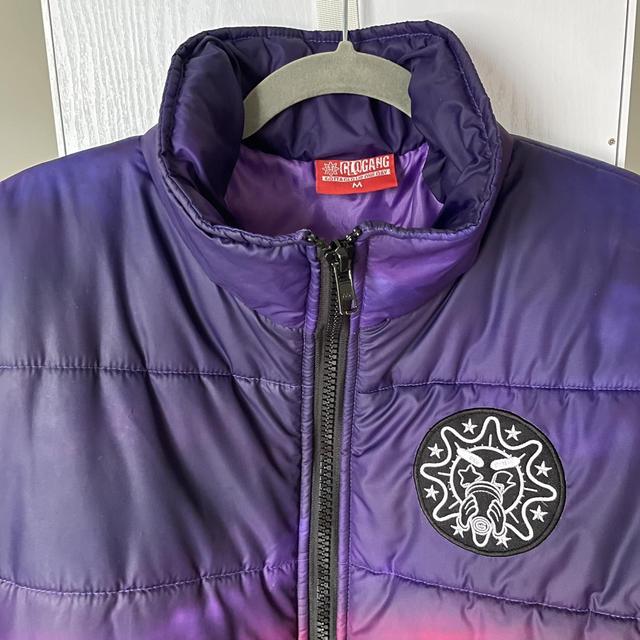 Mens Glo gang Night Skies Fuck You Puffer... - Depop