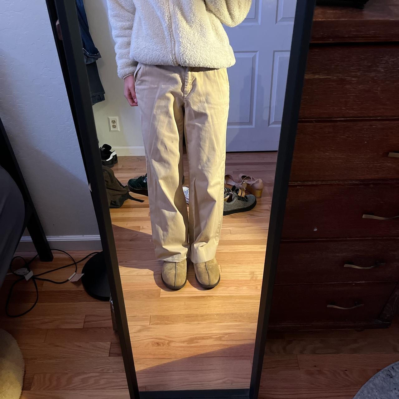 J.Crew Women's Cream and Tan Trousers (2)