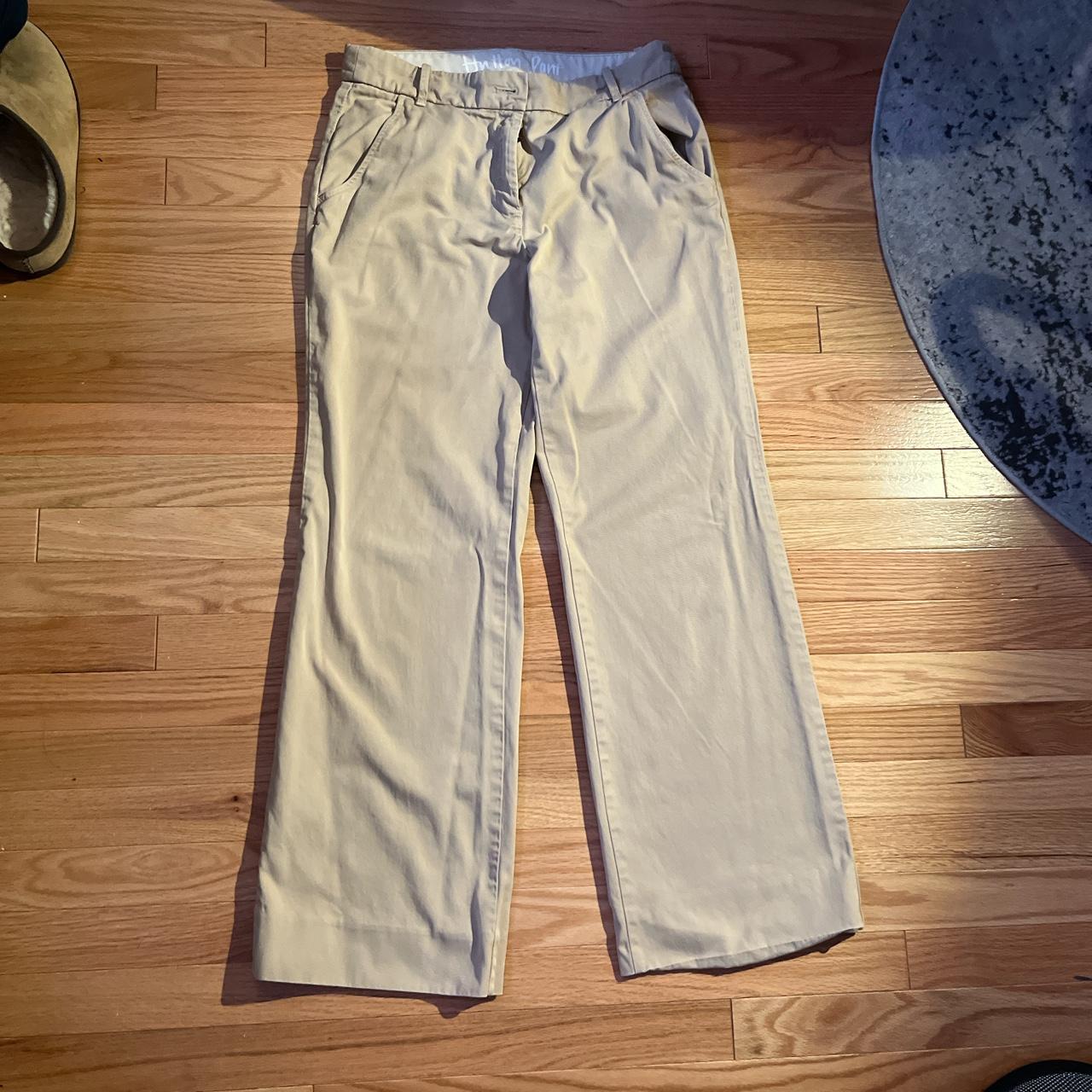 J.Crew Women's Cream and Tan Trousers (3)