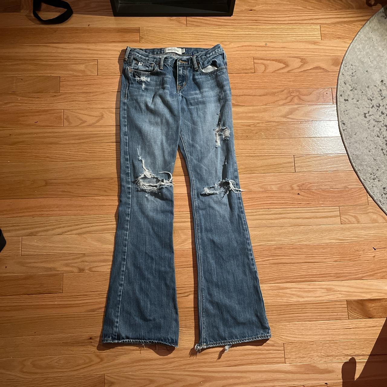 Abercrombie & Fitch Women's Blue Jeans | Depop