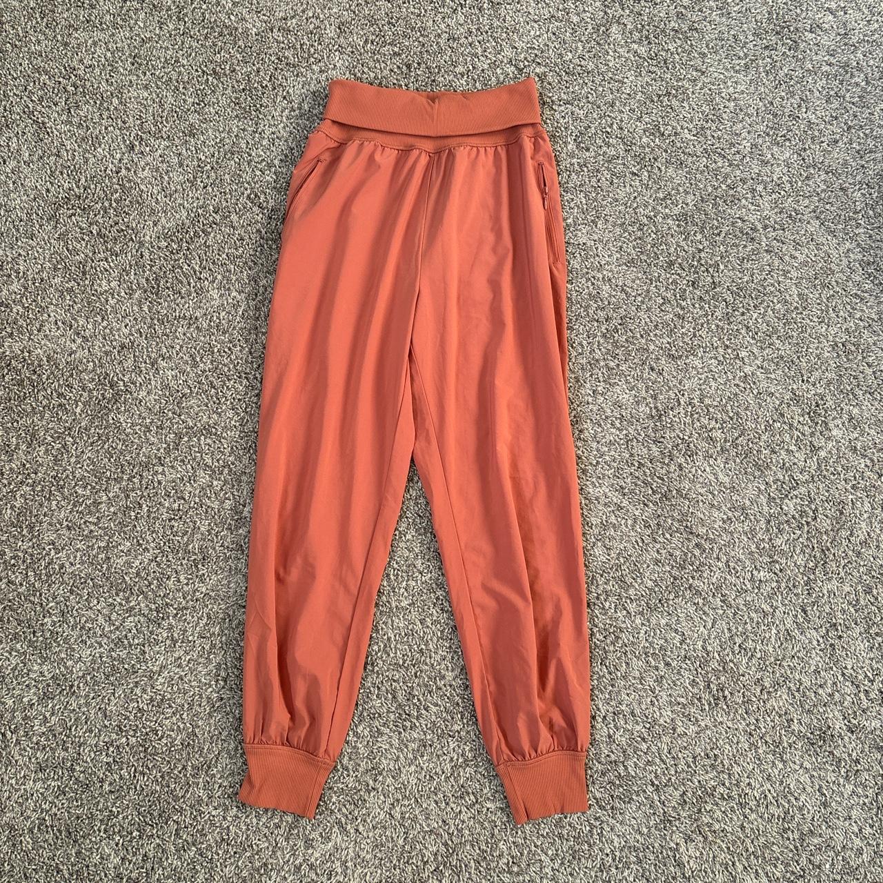 NWT Aerie Smocked High Waisted Orange Printed - Depop