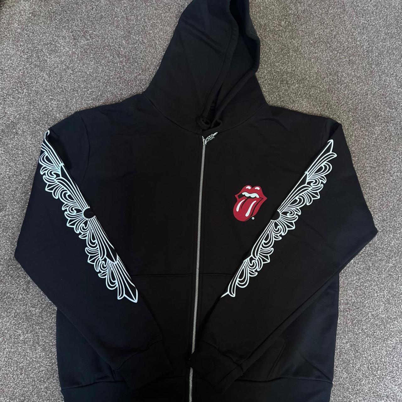 Chrome hearts discount rolling stones hoodie