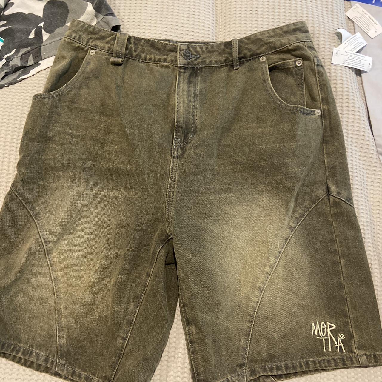 Mertramertra Green Jorts so sick just dont fit... - Depop
