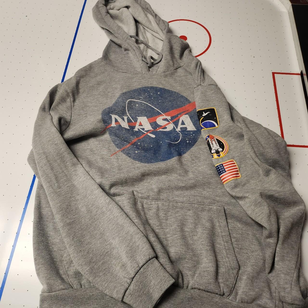 nasa space hoodie size large Depop
