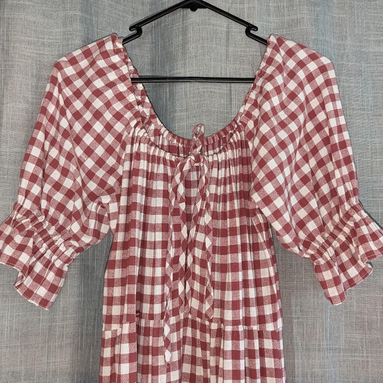 Opia Byron Bay Arwen Maxi in Cherry Gingham New... Depop