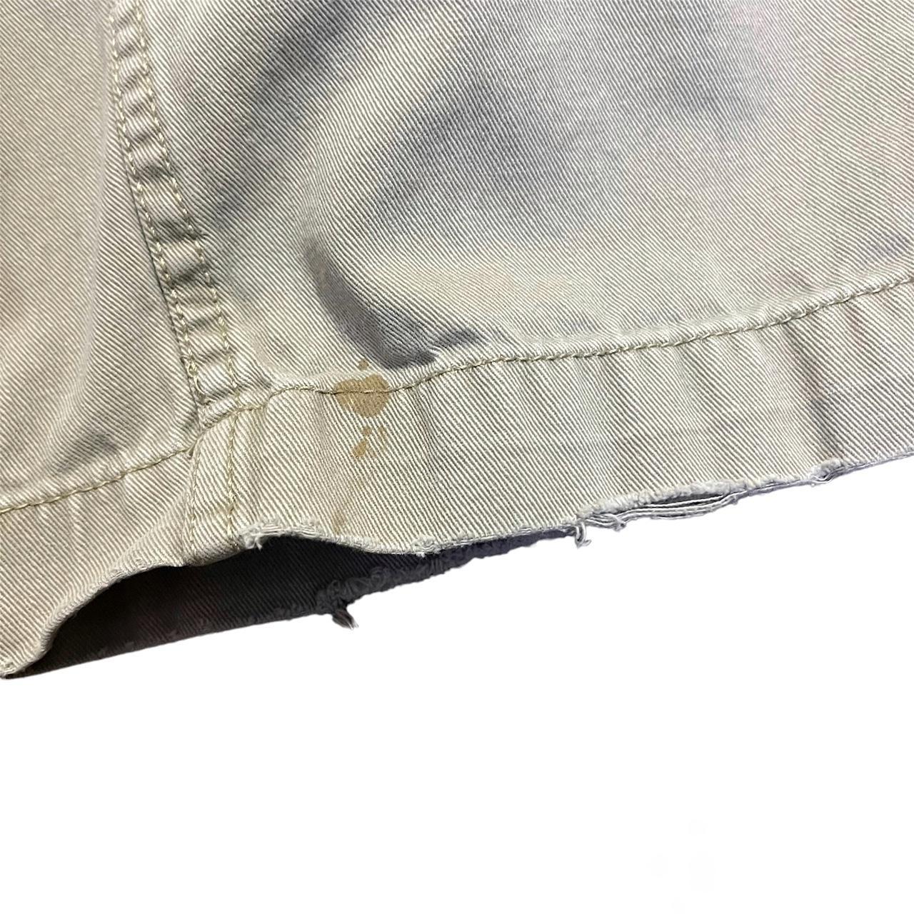 Faded Glory Men's Cream and Khaki Trousers Depop