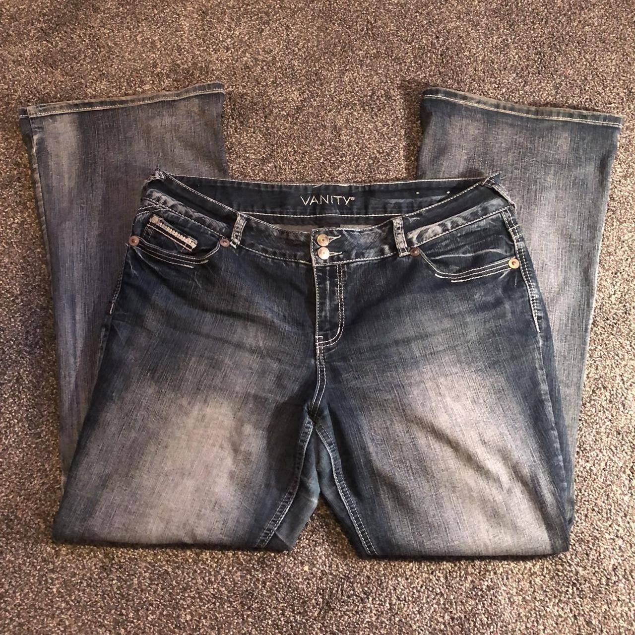 Vanity Fair Men's Blue and Navy Jeans Depop