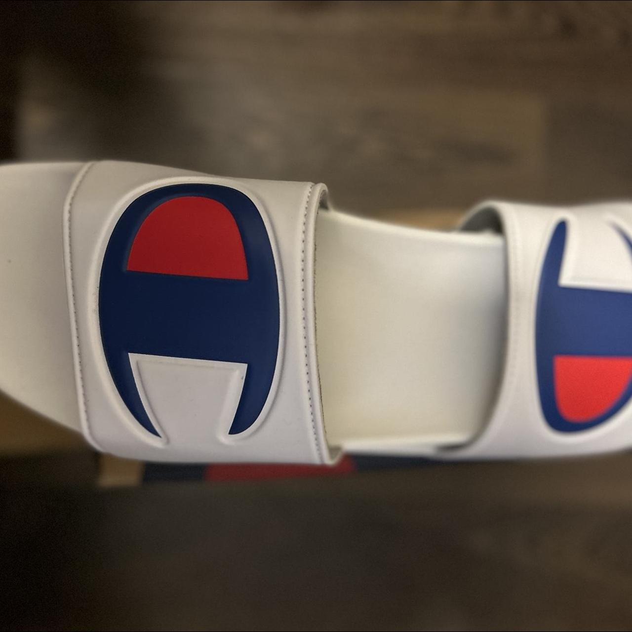 white champion slides men