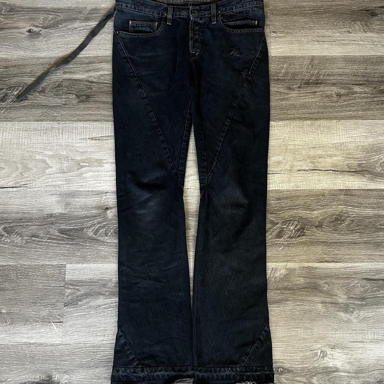 Rick Owens black wax Detroit FW07 Fits 30 longgg 37 | Depop