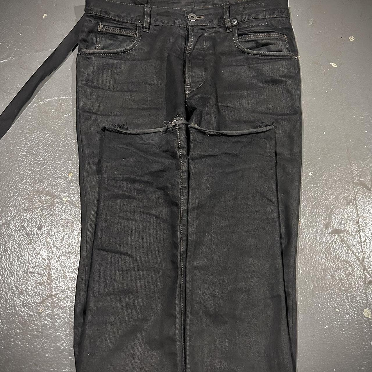 Rick Owens black wax Detroit FW07 Fits 30 longgg 37 | Depop
