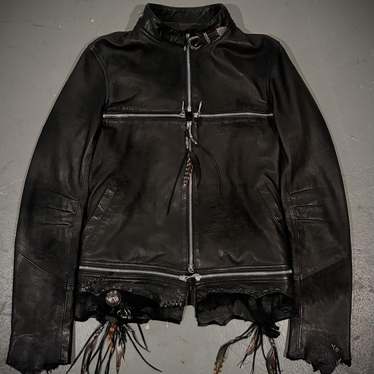 ファー付き14thaddiction cross zip