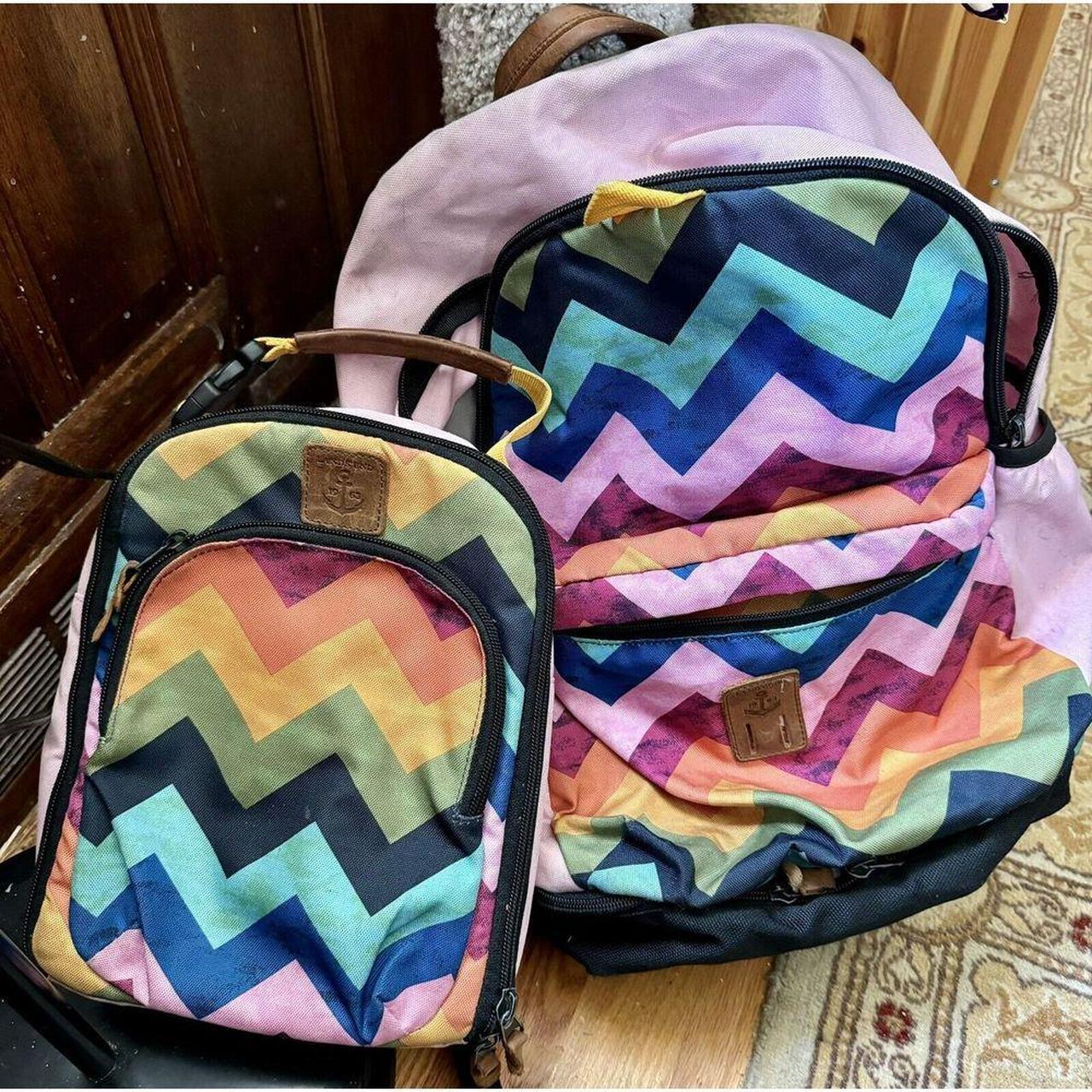 Lands End Girls ClassMate Large Backpack Lunchbox. Depop