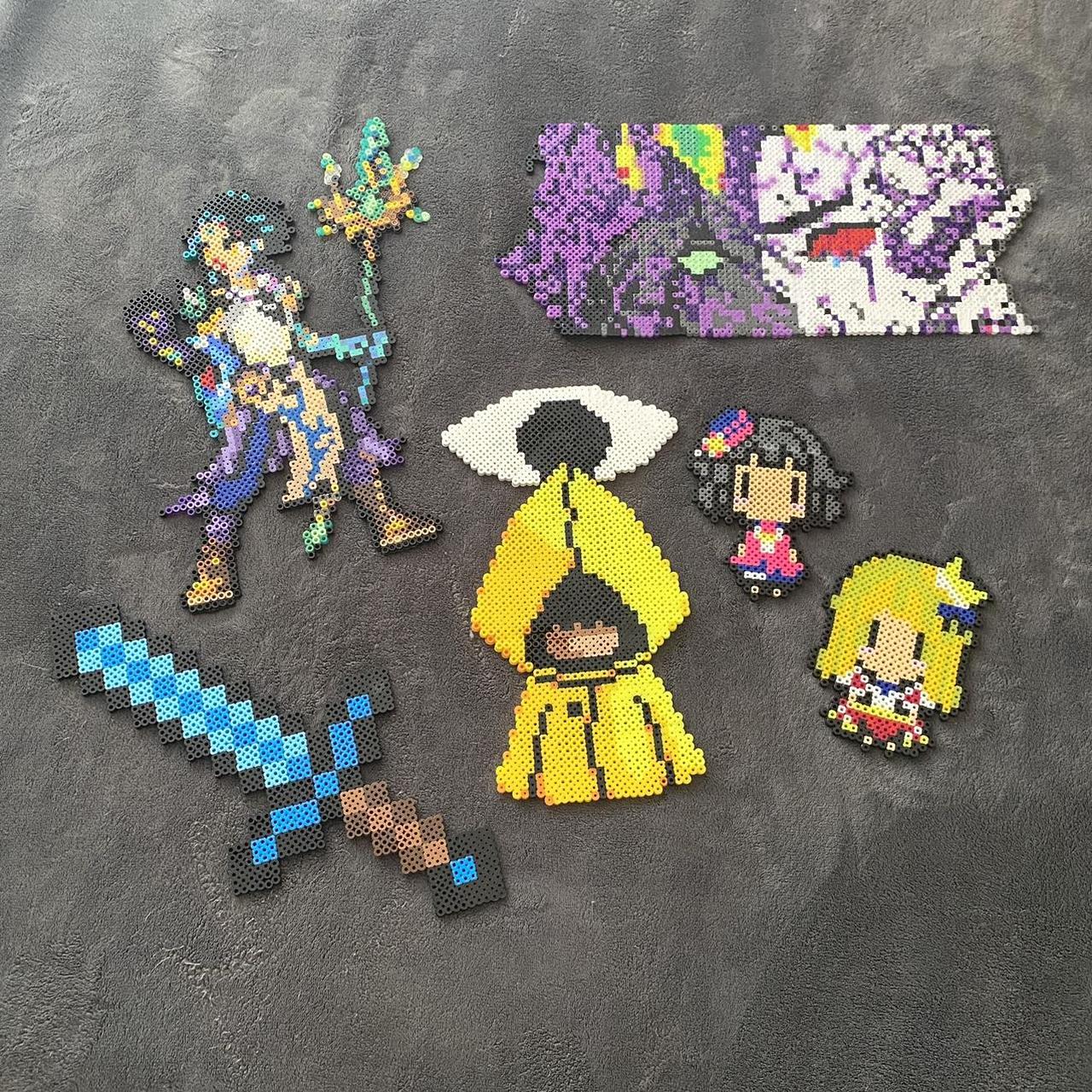 Video game perler bead lot Includes: One Minecraft - Depop