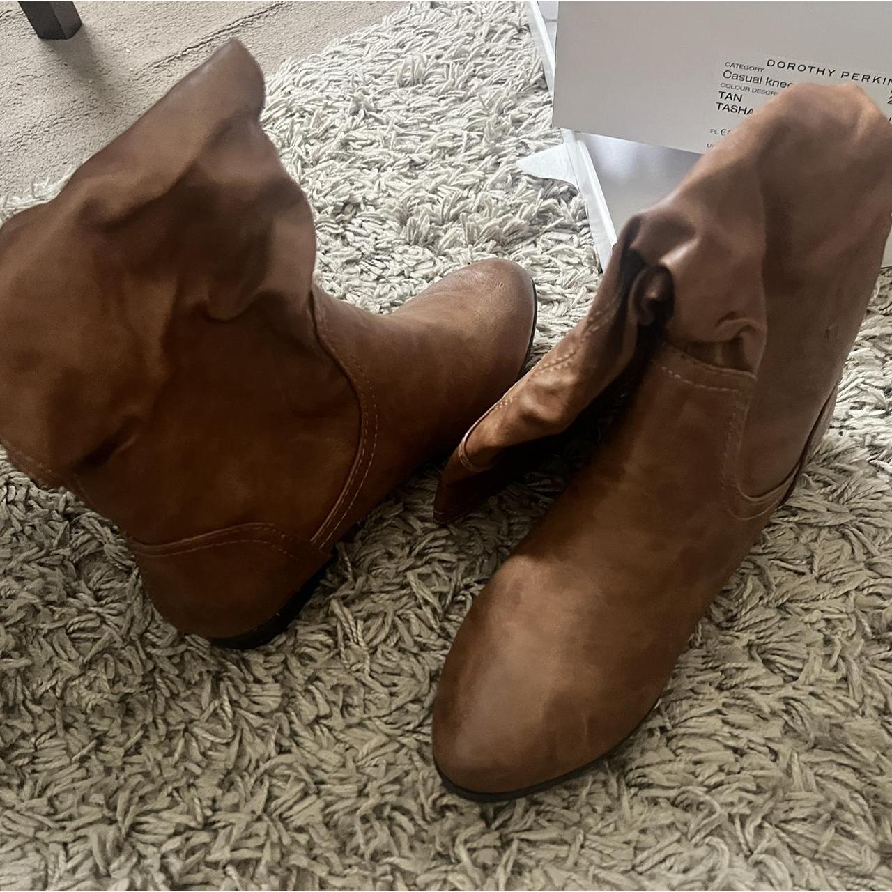 Dorothy Perkins tan boots size 4 RRP £45 Depop