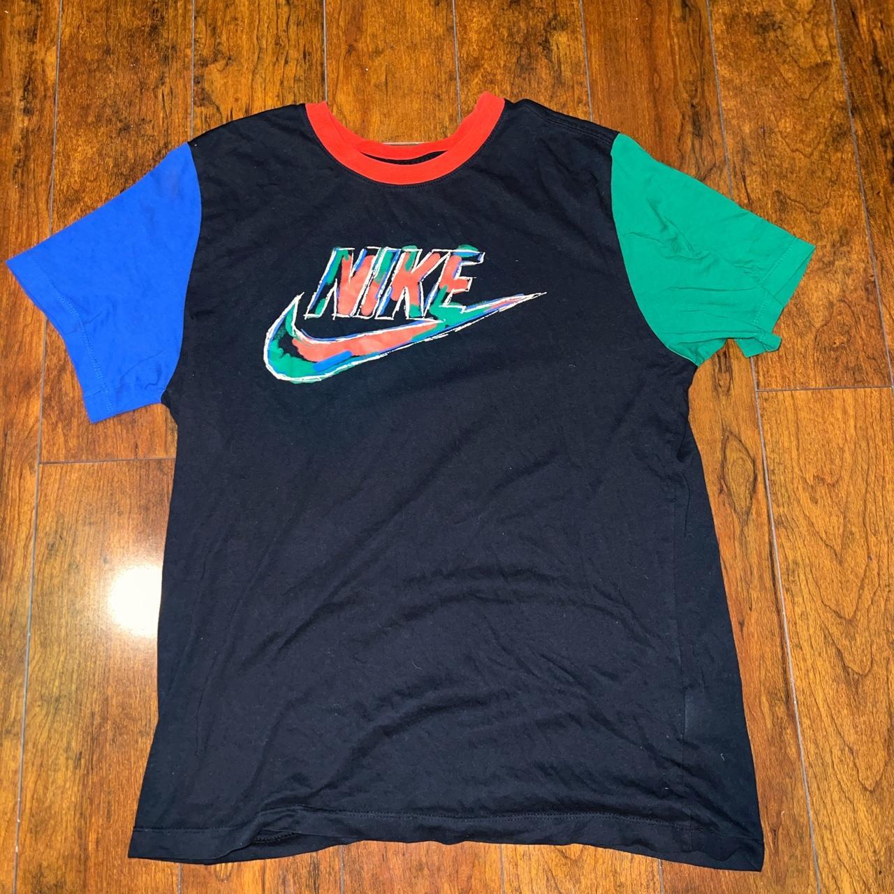 Multi colored 2025 nike shirt