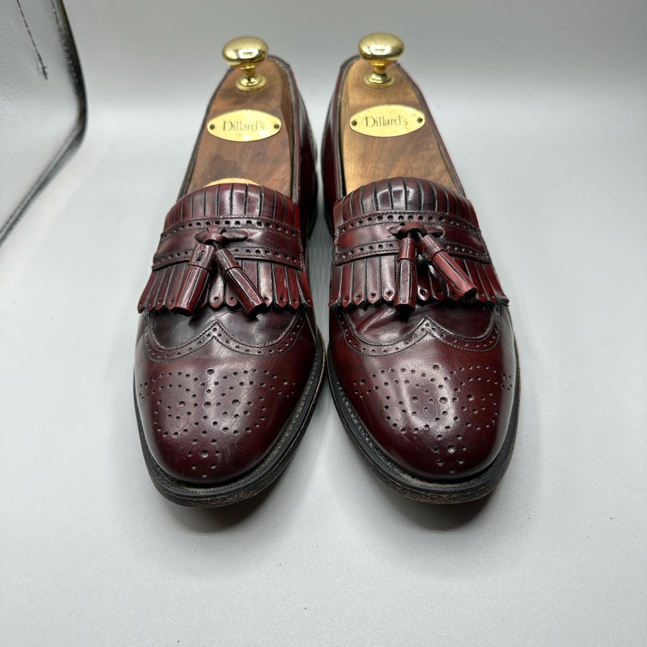 Johnston & Murphy Men's Burgundy Loafers | Depop