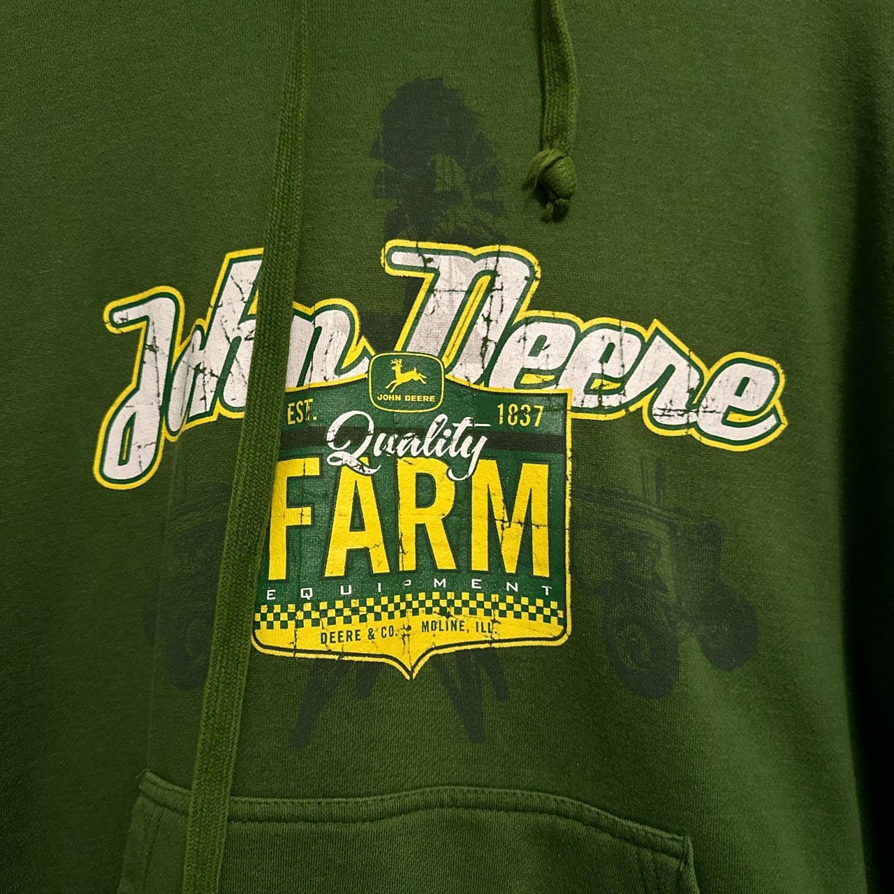 John Deere Men’s Hoodie Size L. Very cool !... - Depop