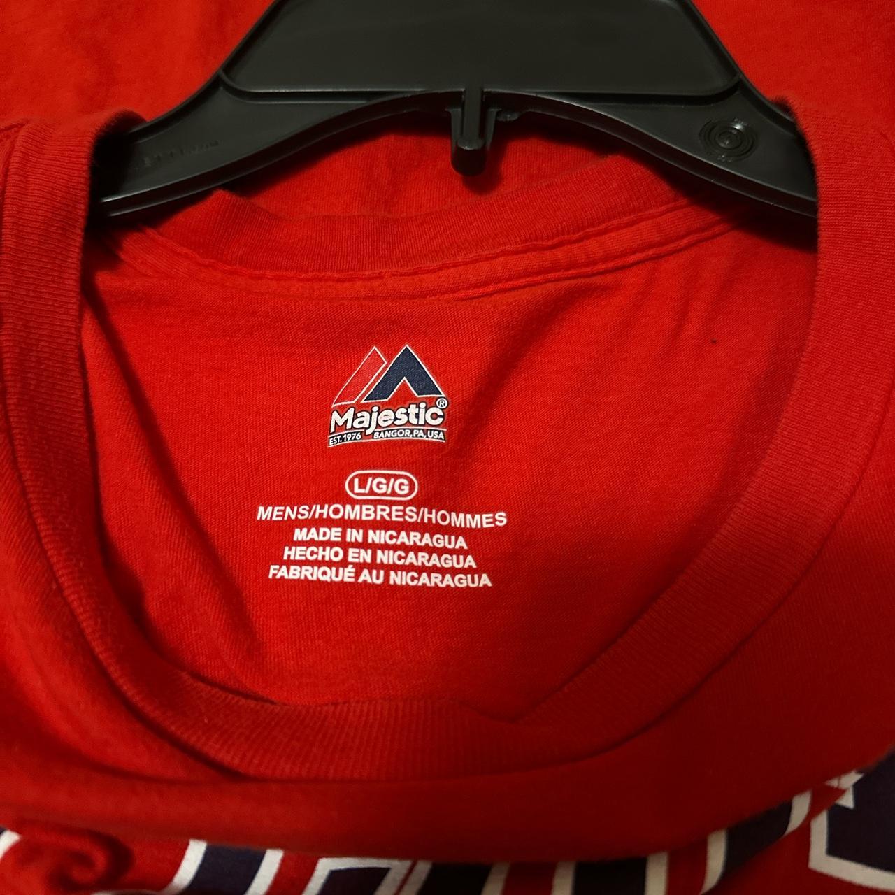 Majestic Athletic Men's T-Shirt - Red - L
