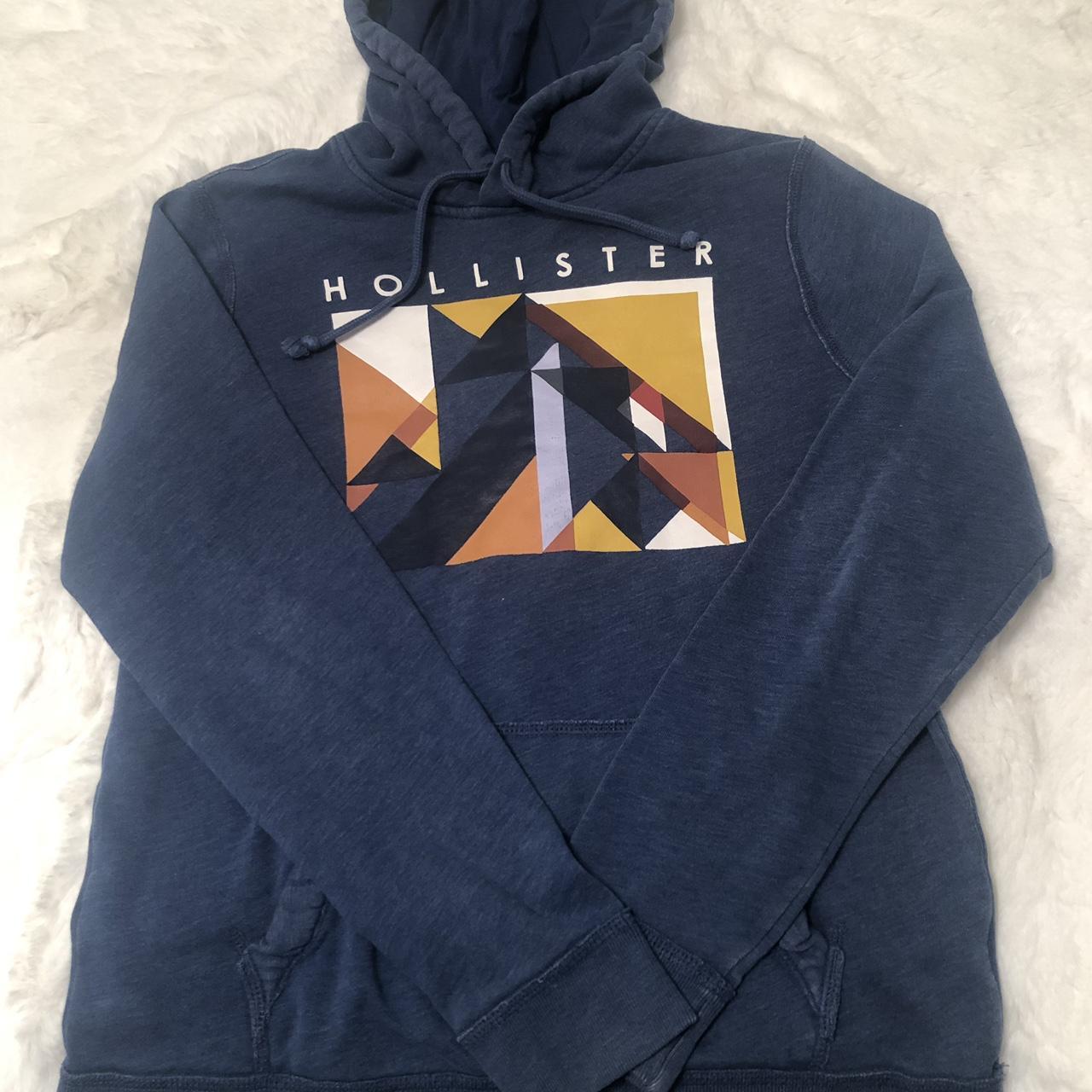 Orange County Hollister zip up blue jacket - Depop