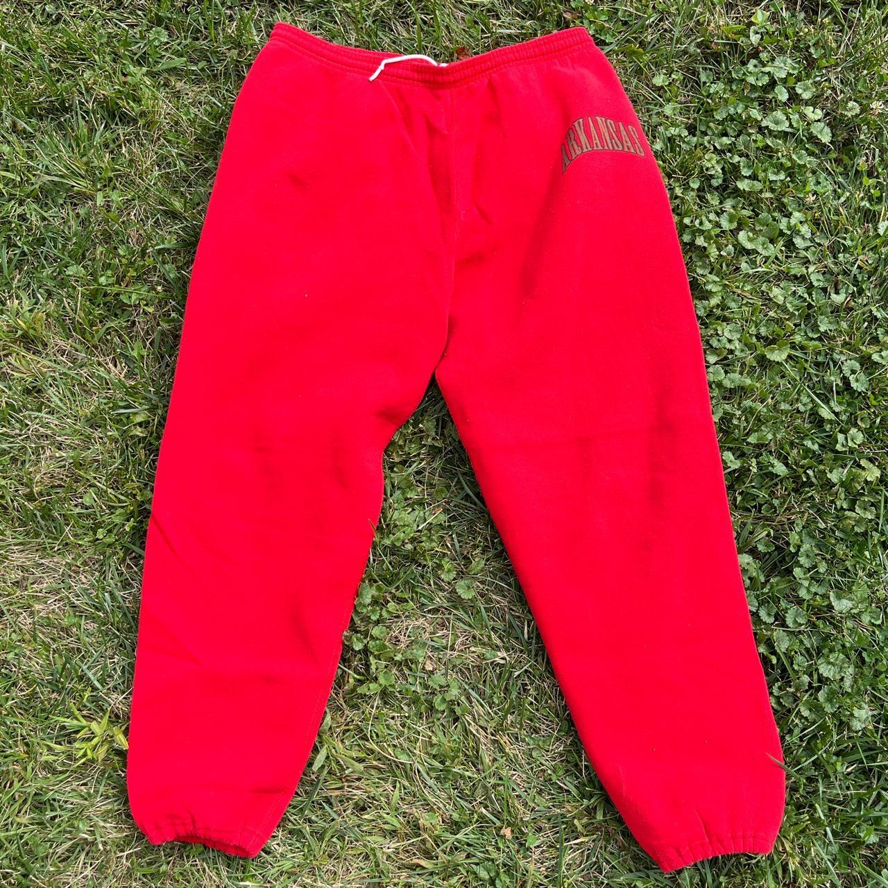 Vintage late 80s early 90s Arkansas sweatpants size... - Depop