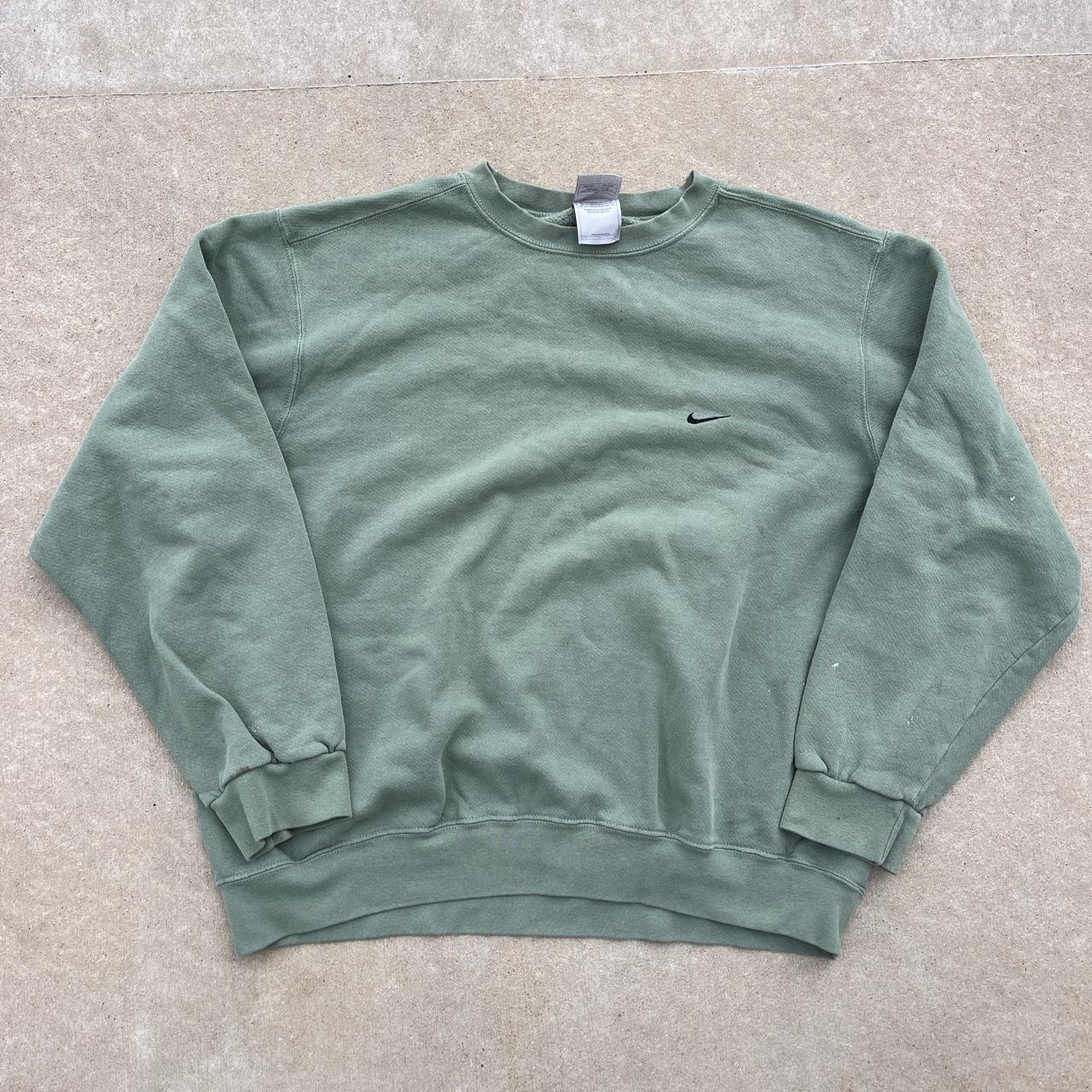 Crazy vintage Nike sage green crewneck size... - Depop