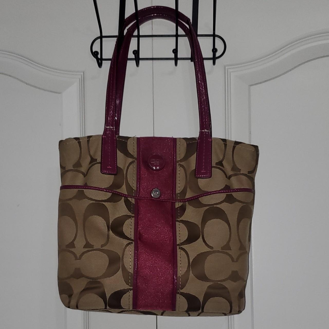 Coach - Authenticated Handbag - Cloth Brown for Women, Good Condition
