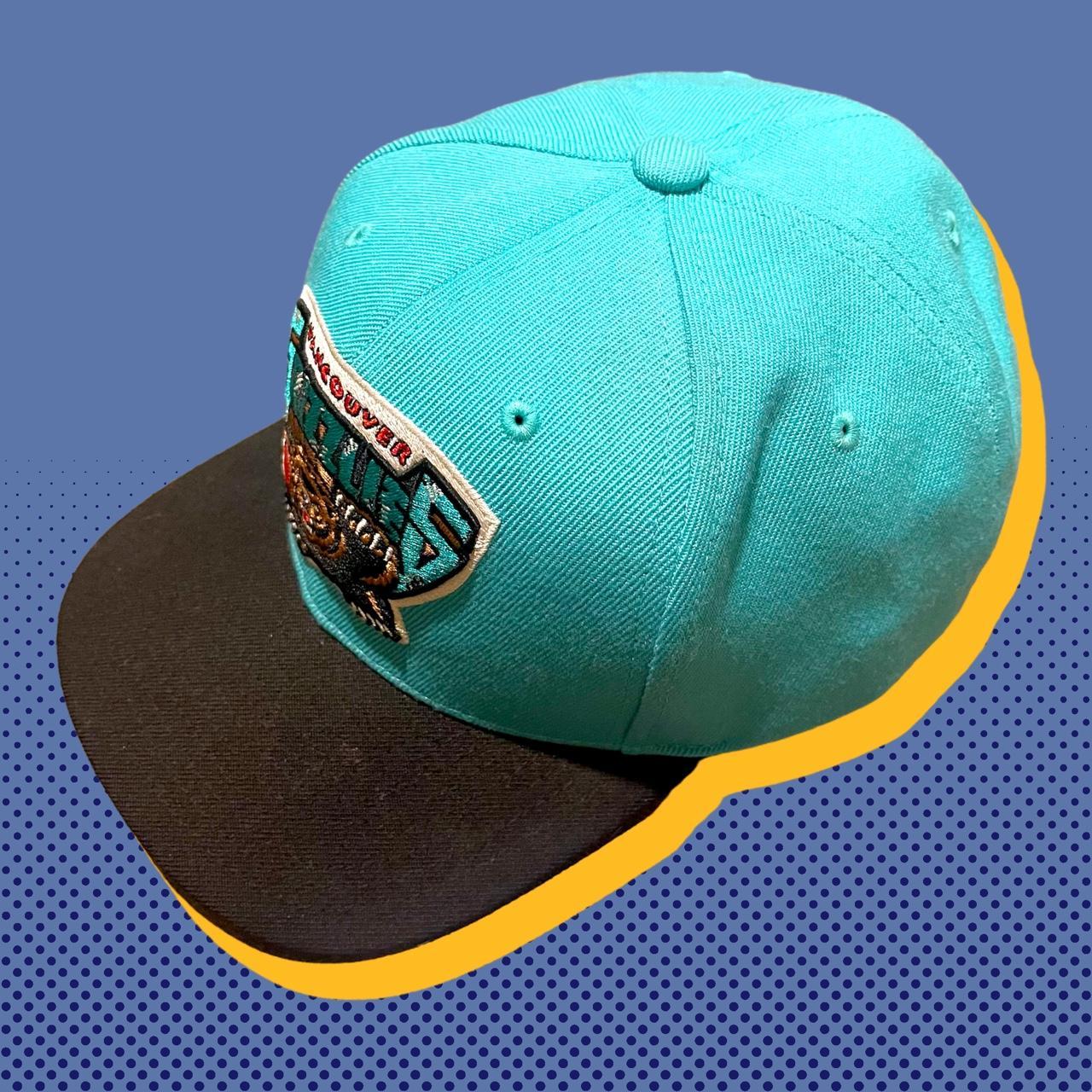 Men's Blue and Black Hat Depop