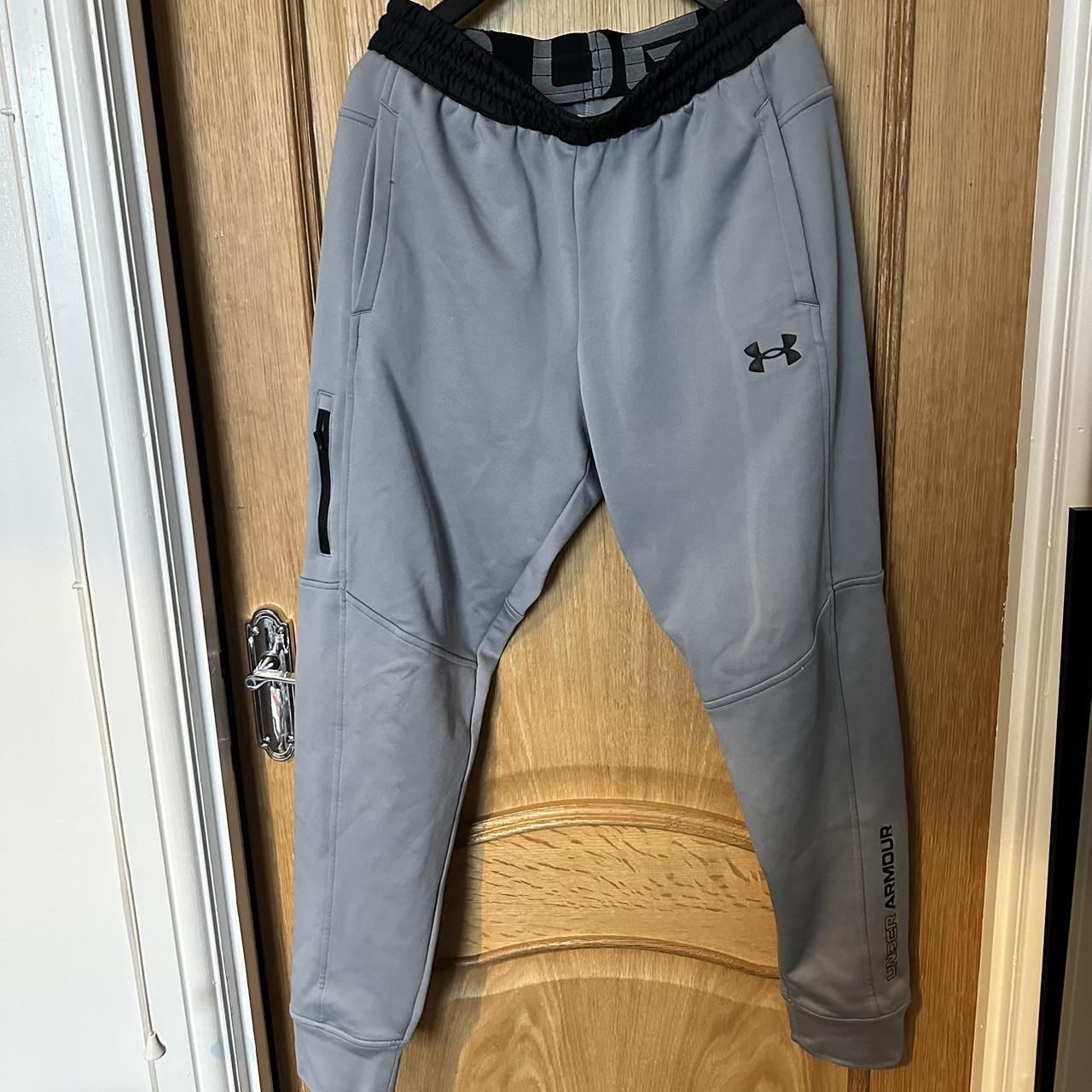 underarmour grey joggers!! size medium!! - Depop