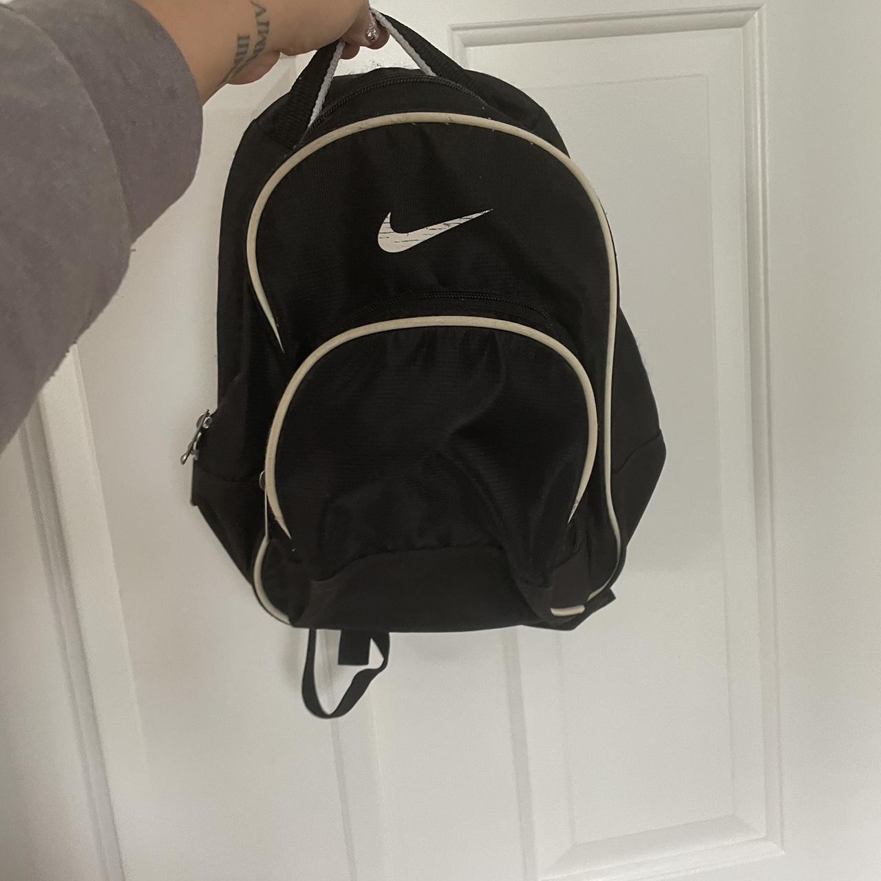 Vintage Y2K Nike Mini Backpack Black / White Roomy... - Depop