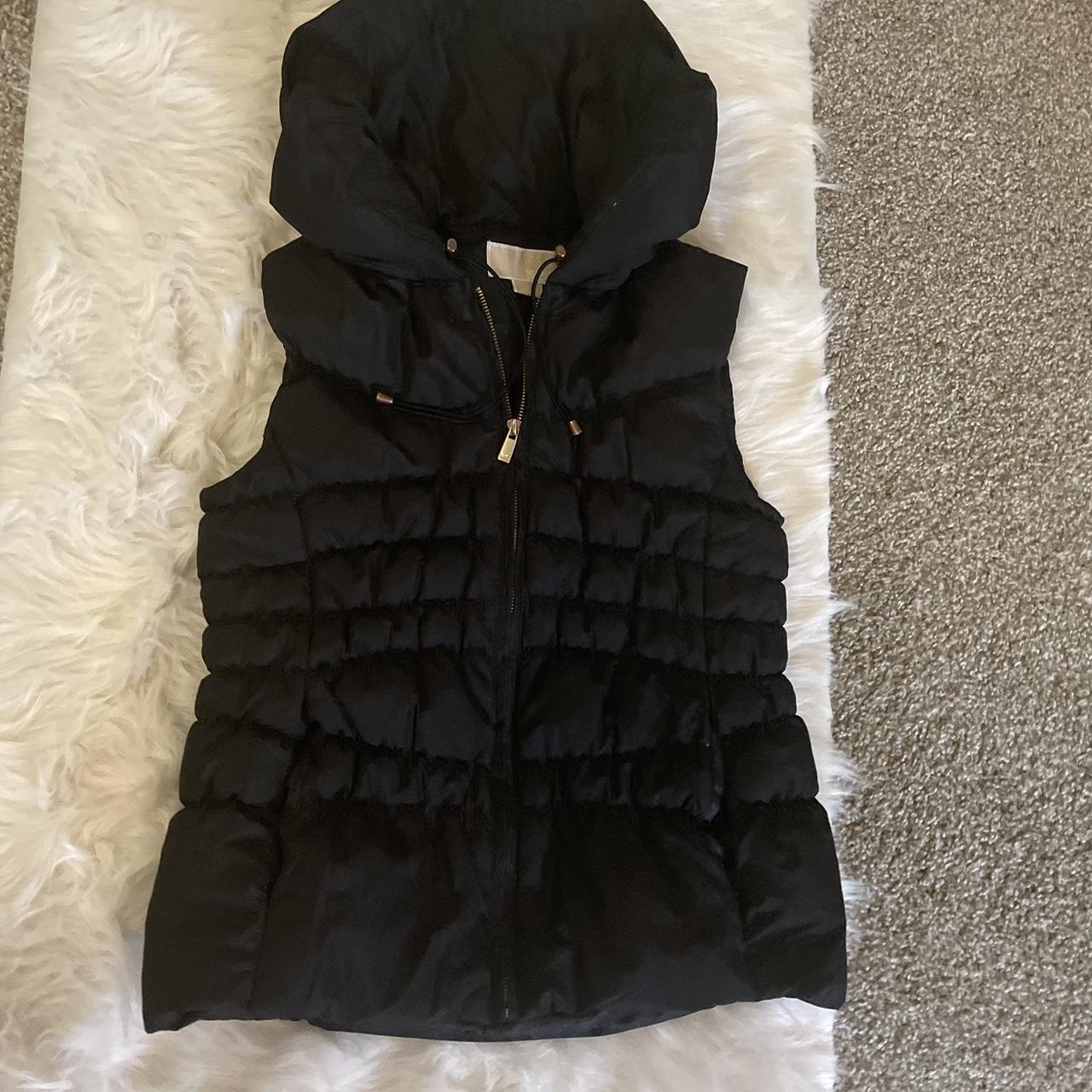 Michael kors black on sale vest gold zipper