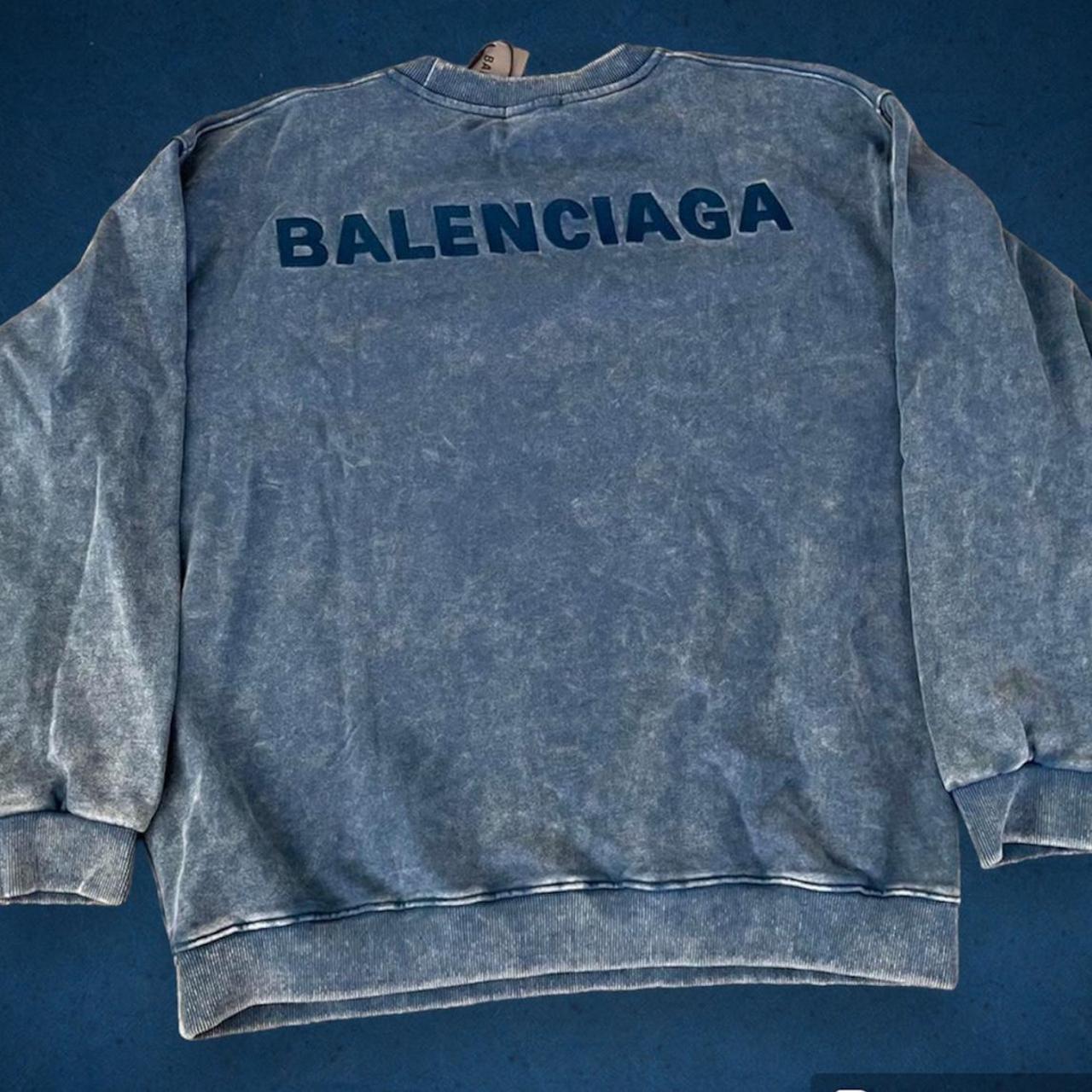 Balenciaga blue sale sweatshirt