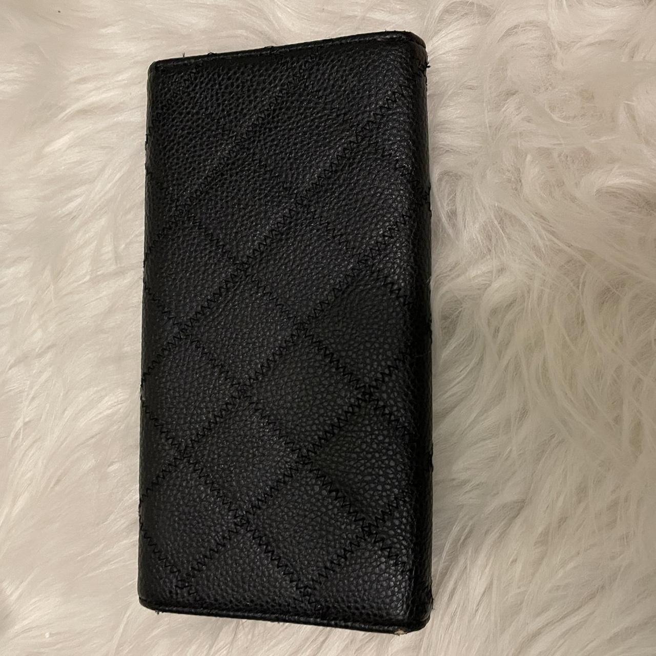 BCBG Paris Quilted Leather Black Wallet Multiple Depop