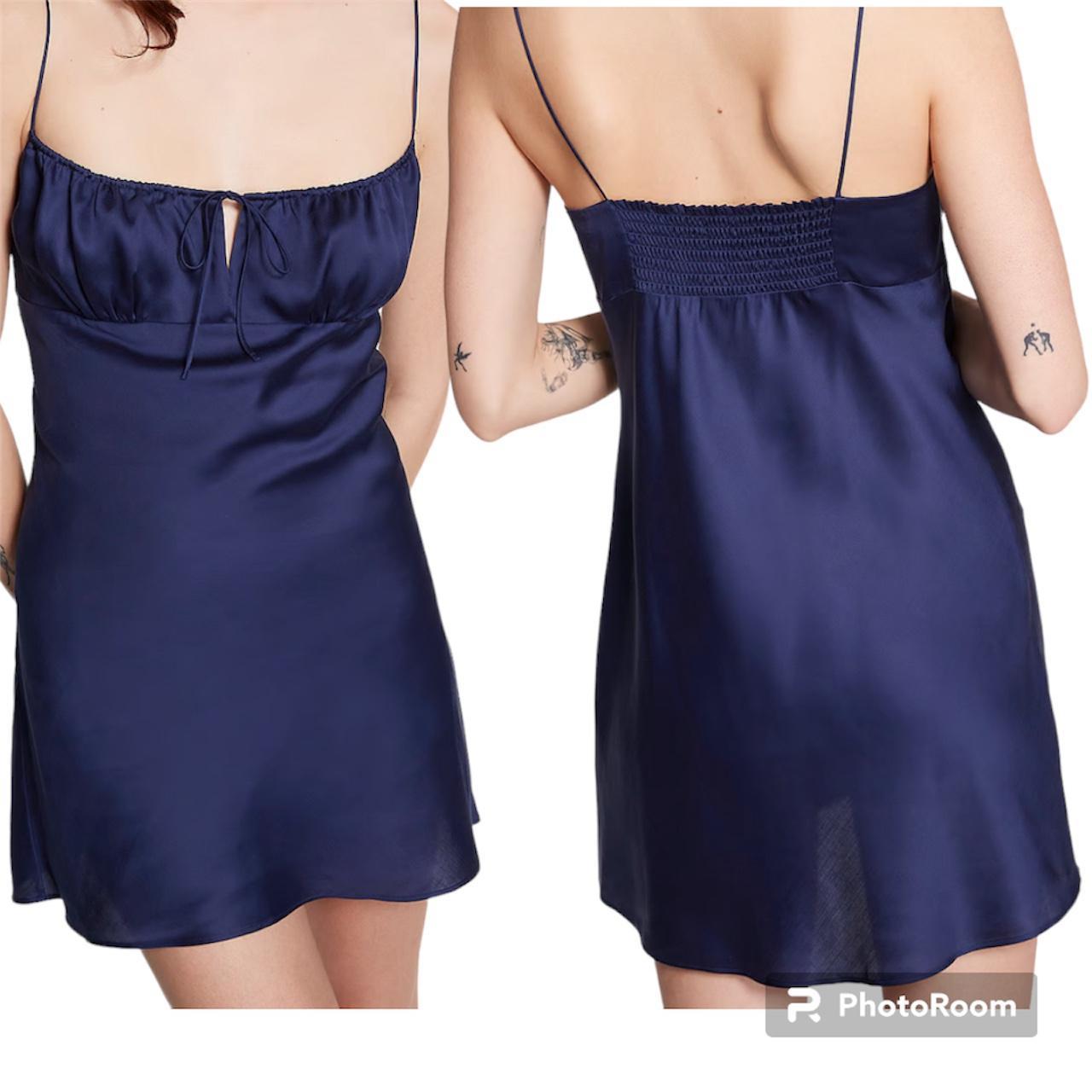 TENCEL Pink Victoria’s Secret Blue SLIP DRESS,