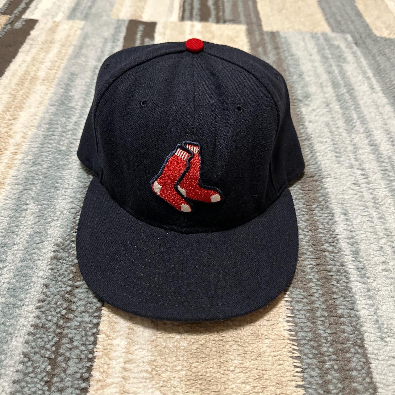 BOSTON RED SOX MLB SIDE PATCH BLOOM NAVY 59FIFTY CAP - Depop