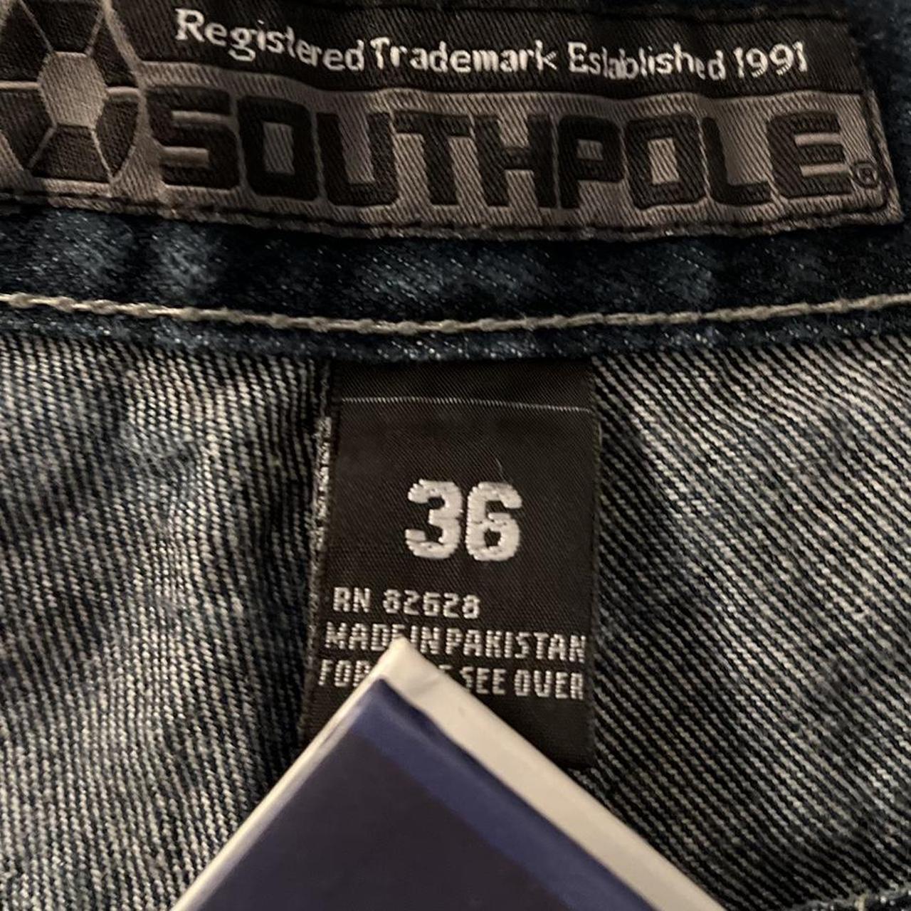 Southpole Men's Navy and White Shorts | Depop