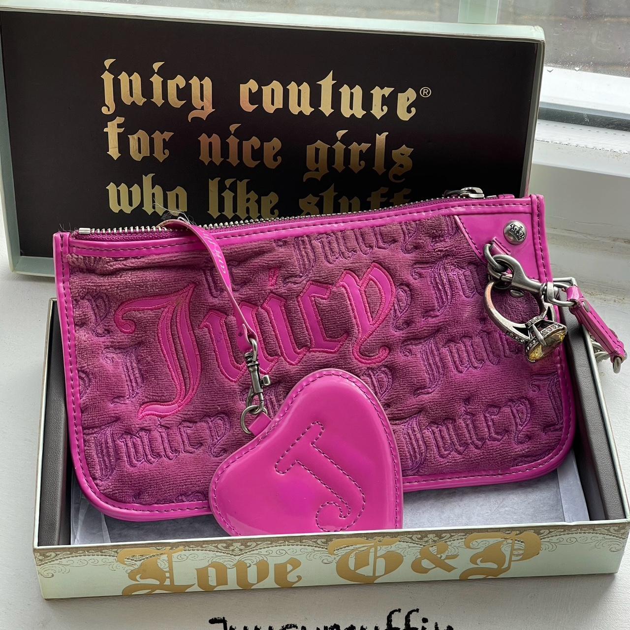 Vintage Juicy Couture Purple pink Wristlet with