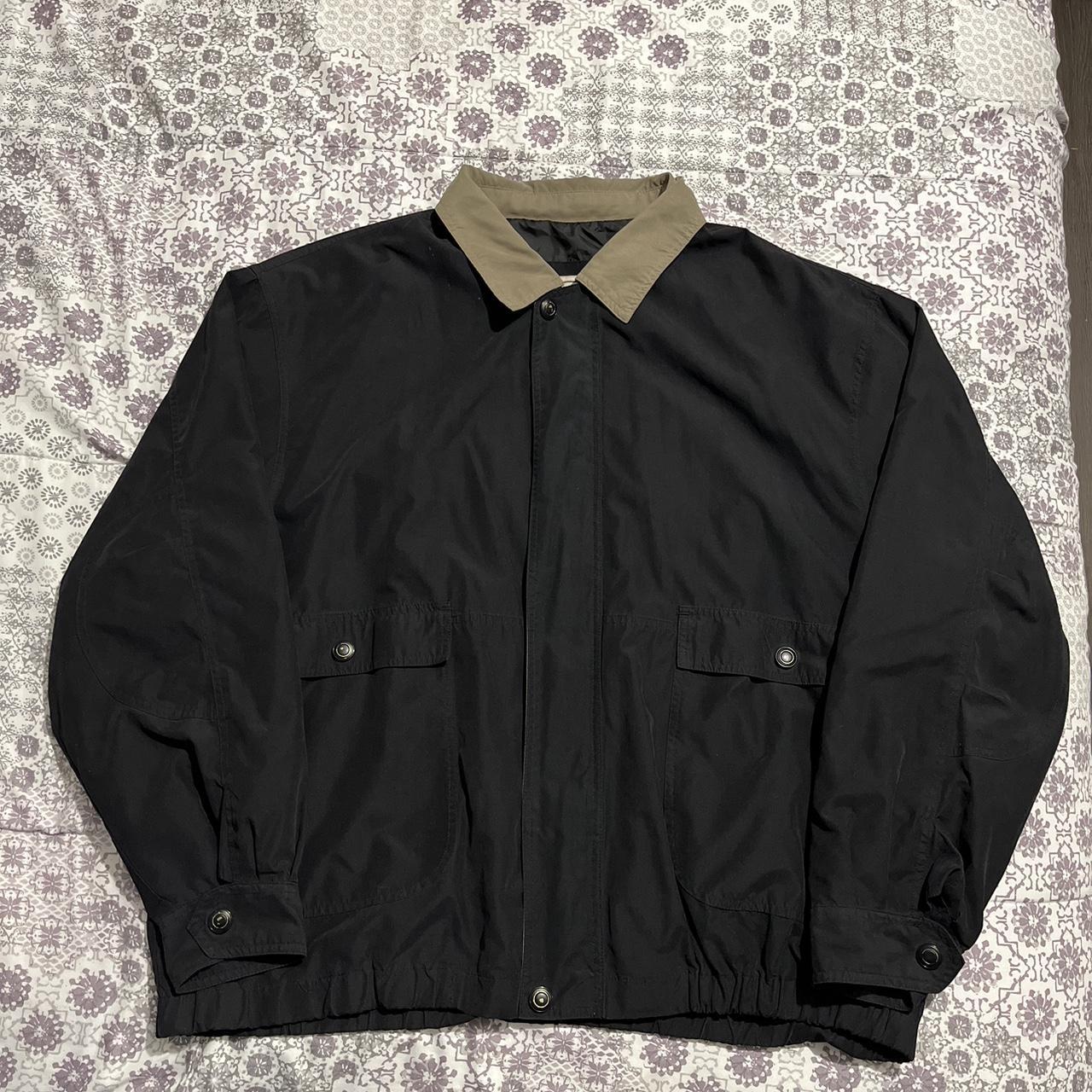 Men's Black and Khaki Jacket | Depop